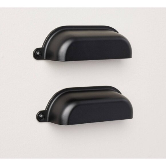 Hearth & Hand 3" Vintage Library 2 Count Drawer Handle Pulls Black Finish - Picture 1 of 4